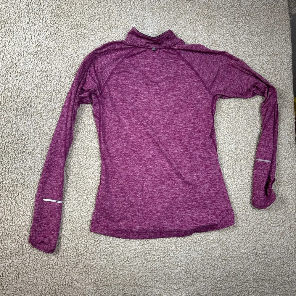 Nike Element 1/2 Zip Pink Heather L/S Running Athletic Top (481320) Small